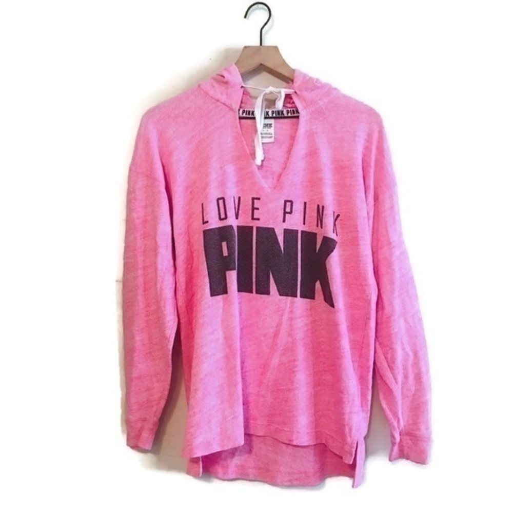 PINK Victoria’s Secret LOVE PINK Hoodie Sweatshirt Pullover Women’s size Small